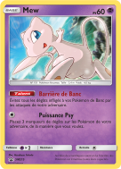 Carte Pokémon Mew SM215 Promo SM