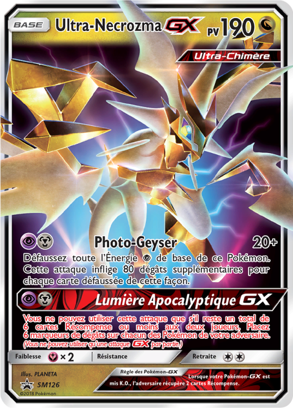 Carte Pokémon Ultra-Necrozma-GX SM126 Promo SM