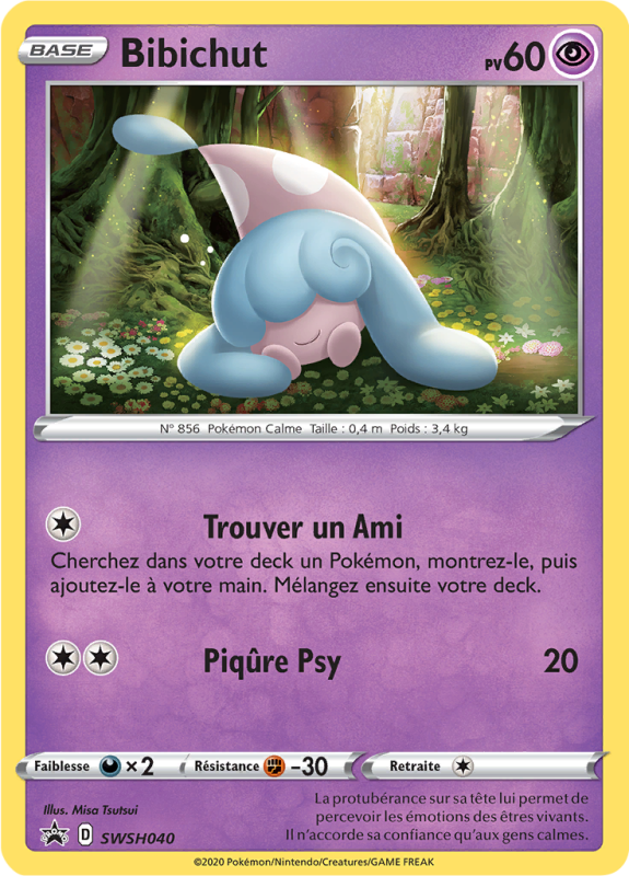 Carte Pokémon Bibichut SWSH040 Promo SWSH