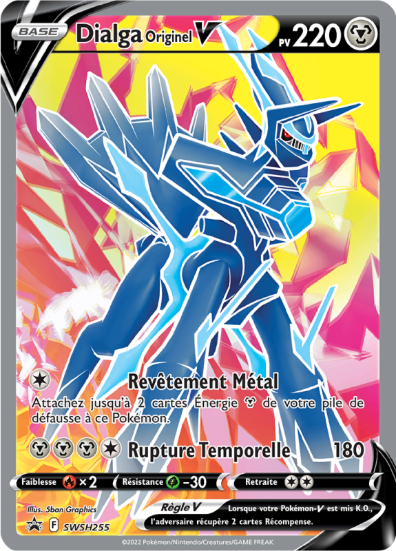 Carte Pokémon Dialga Originel-V SWSH255 Promo SWSH