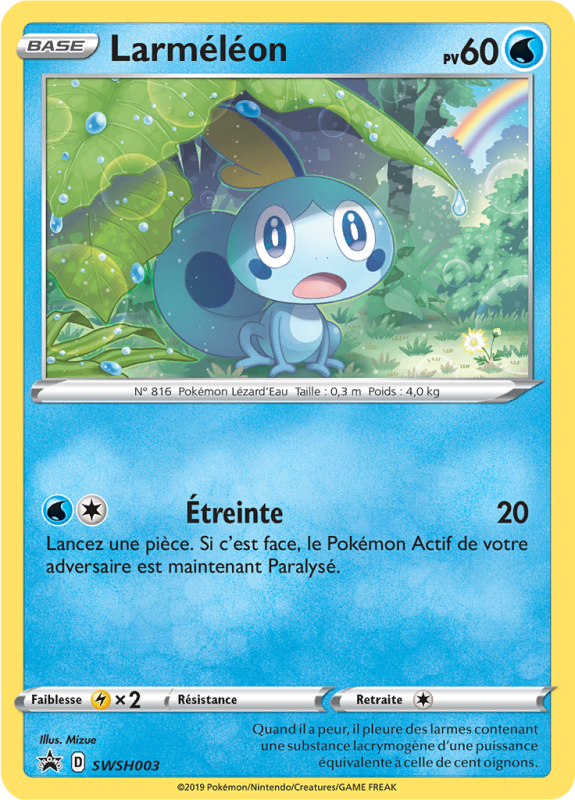 Carte Pokémon Larméléon SWSH003 Promo SWSH