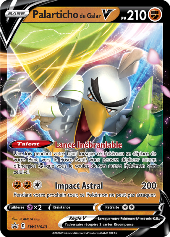 Carte Pokémon Palarticho de Galar-V SWSH043 Promo SWSH