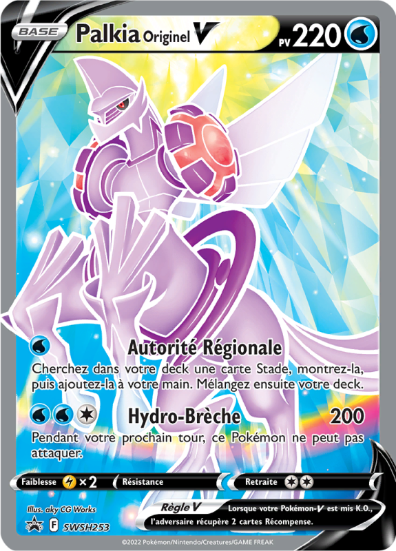 Carte Pokémon Palkia Originel-V SWSH253 Promo SWSH