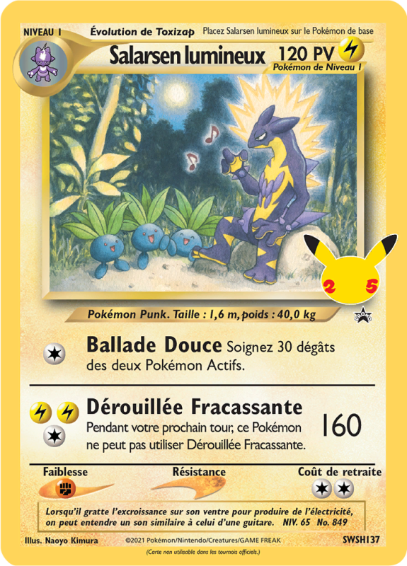 Carte Pokémon Salarsen lumineux SWSH137 Promo SWSH