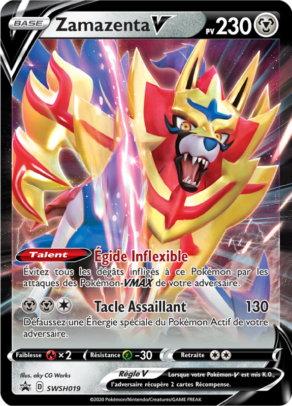 Carte Pokémon Zamazenta-V SWSH019 Promo SWSH