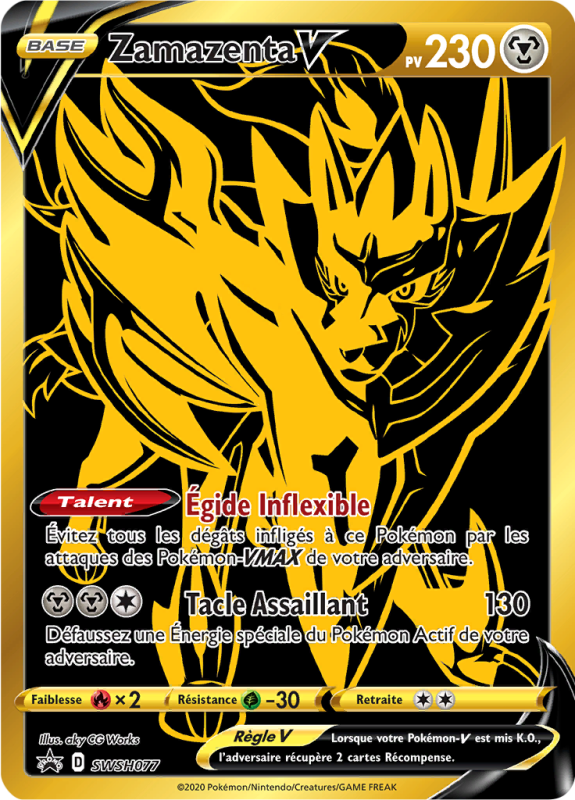 Carte Pokémon Zamazenta-V SWSH077 Promo SWSH