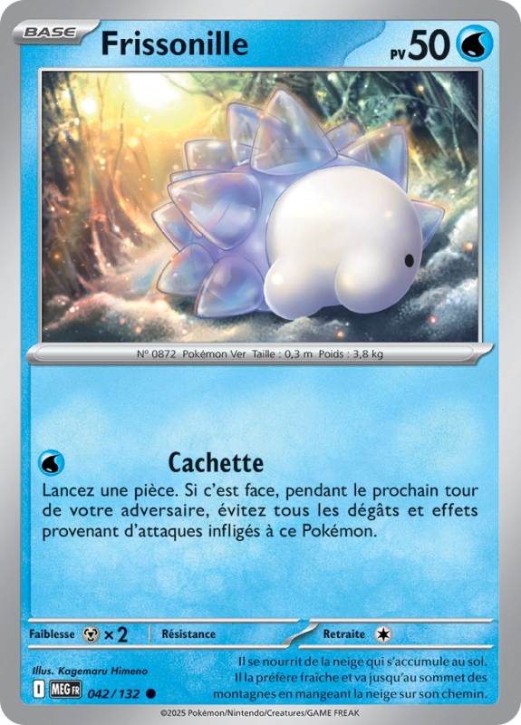 Carte Pokémon Frissonille 042/132 Commune Méga-Évolution (JCC)