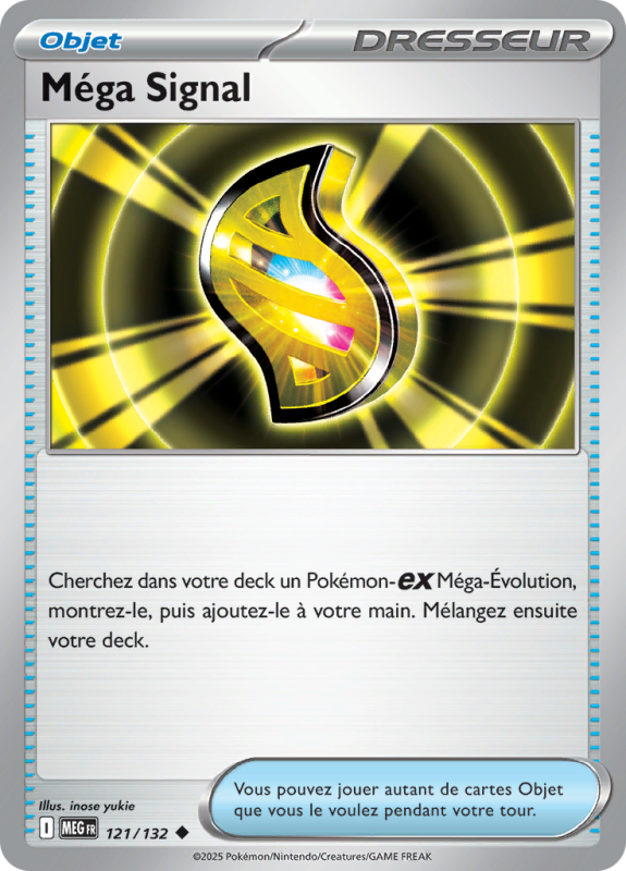 Carte Pokémon Méga Signal 121/132 Peu commune Méga-Évolution (JCC)