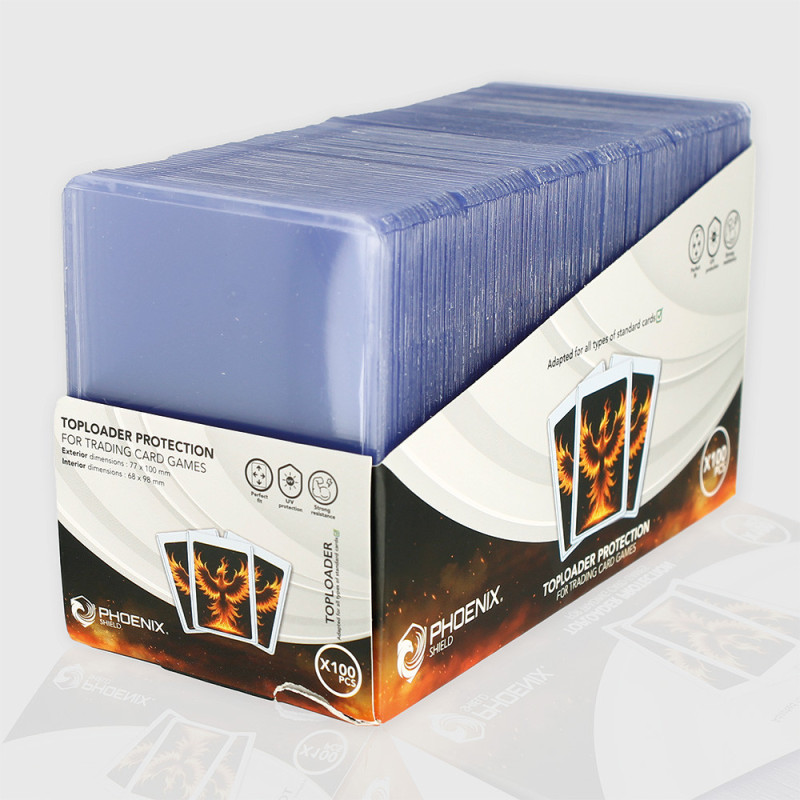 Phoenix Shield - Protections Toploaders - 35pt 3"x4" (X100) Standard 103 x 77 mm