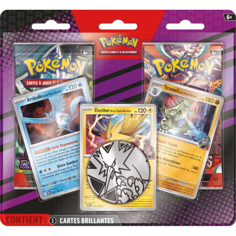 Pokémon - Duopack - Artikodin, Électhor & Tyranocif Team Rocket - EV03/EV06 - en français