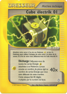 Carte Pokémon Cube électrik 01 127/147 Peu commune Aquapolis