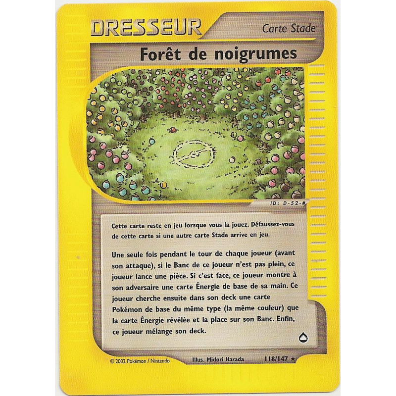 Carte Pokémon Forêt de noigrumes 118/147 Rare Aquapolis