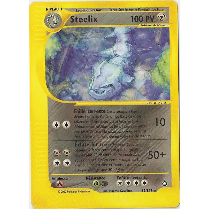 Carte Pokémon Steelix 35/147 Rare Aquapolis