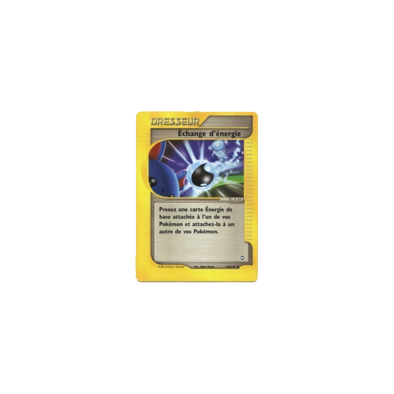 Carte Pokémon Échange d'énergie 120/147 Peu commune Aquapolis