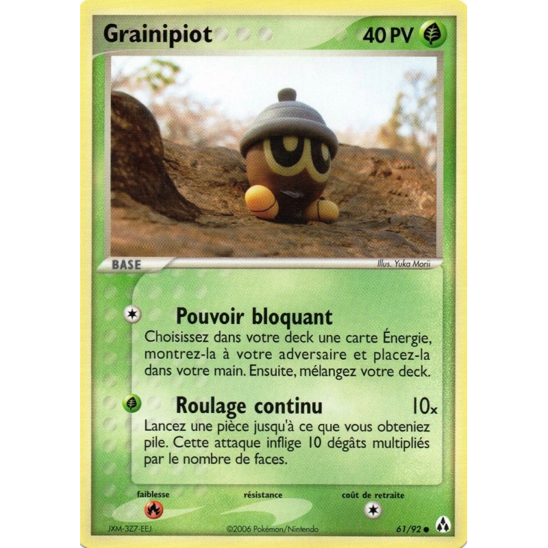 Carte Pokémon Grainipiot 61/92 Commune Créateurs de légendes