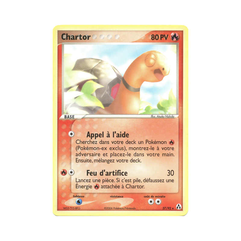 Carte Pokémon Chartor 27/92 Rare Créateurs de légendes