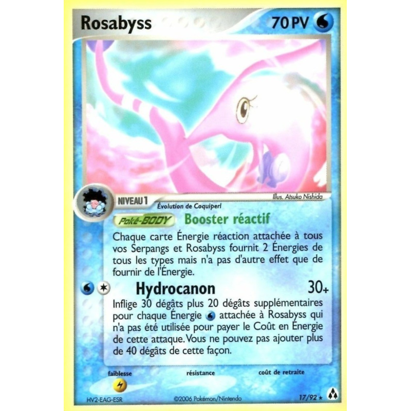 Carte Pokémon Rosabyss 17/92 Rare Créateurs de légendes