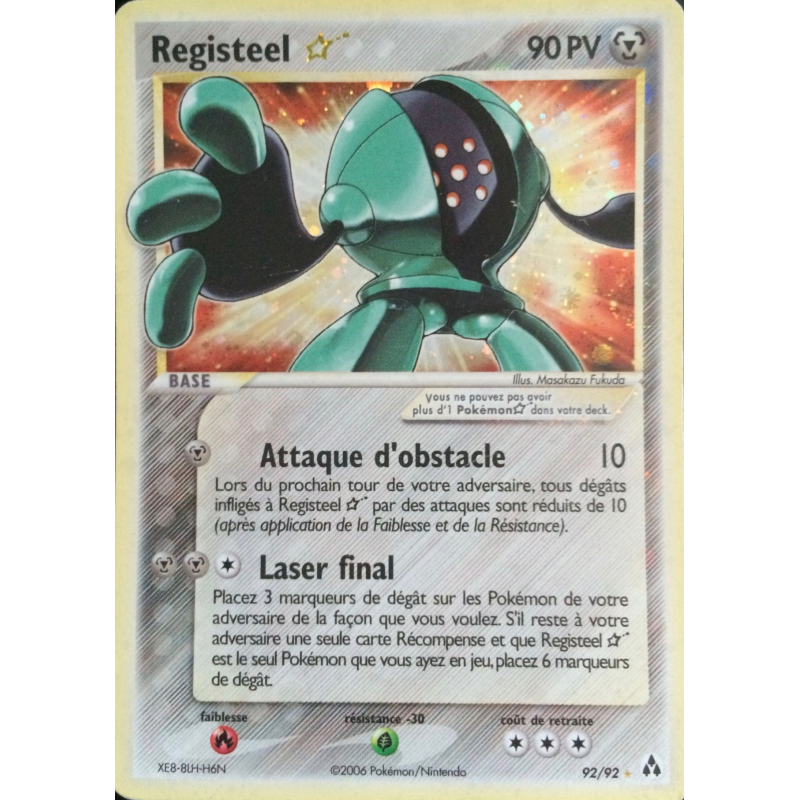 Carte Pokémon Registeel ☆ 92/92 Ultra Rare Créateurs de légendes