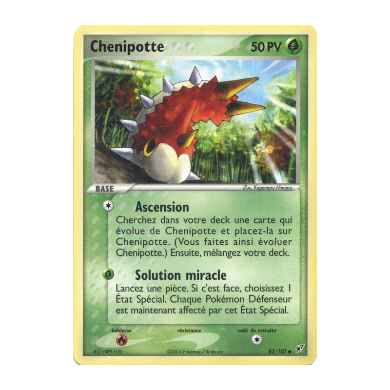 Carte Pokémon Chenipotte 82/107 Commune Deoxys