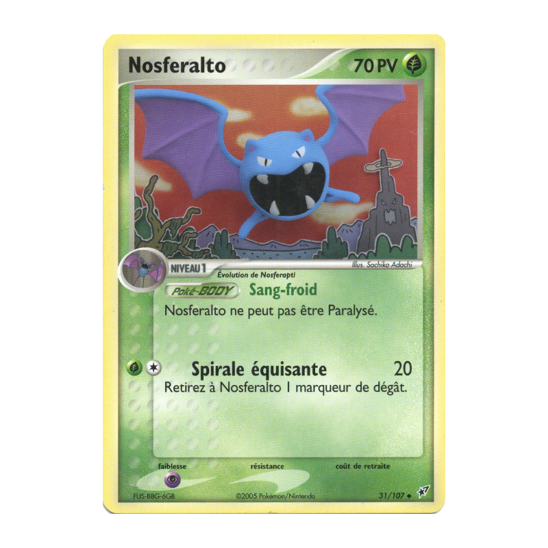 Carte Pokémon Nosferalto 31/107 Peu commune Deoxys