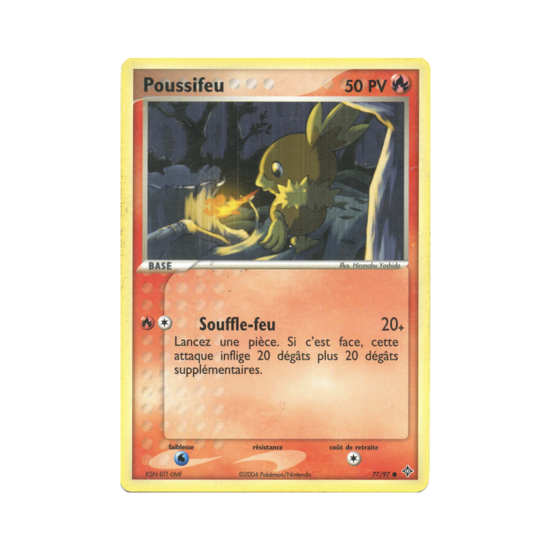 Carte Pokémon Poussifeu 77/97 Commune Dragon