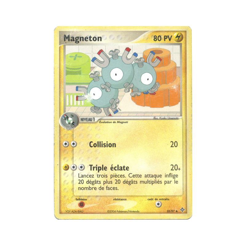 Carte Pokémon Magneton 35/97 Peu commune Dragon