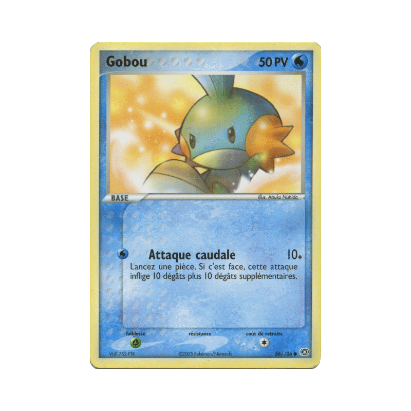 Carte Pokémon Gobou 56/106 Commune Émeraude