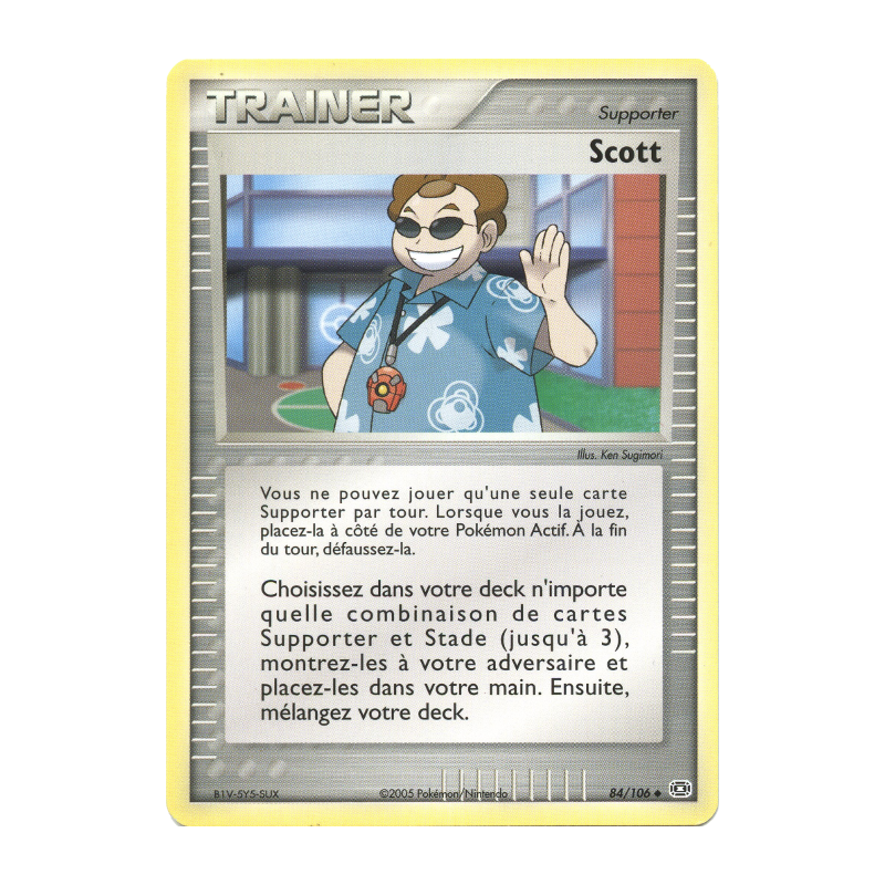 Carte Pokémon Scott 84/106 Peu commune Émeraude