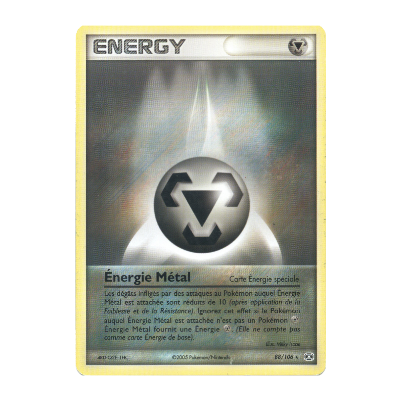 Carte Pokémon Énergie Métal 88/106 Rare Émeraude