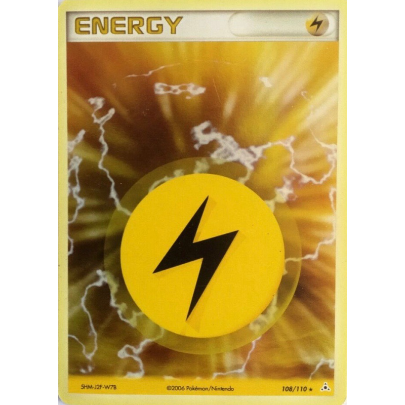 Carte Pokémon Énergie Électrique 108/110 Holographique Fantômes Holon