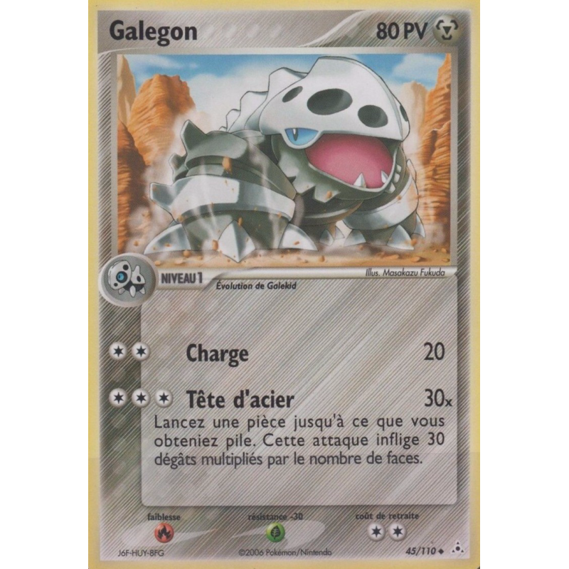 Carte Pokémon Galegon 45/110 Peu commune Fantômes Holon