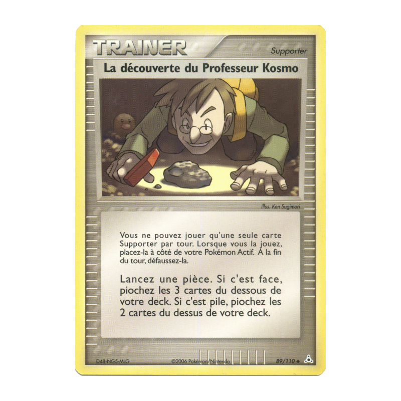 Carte Pokémon La découverte du Professeur Kosmo 89/110 Peu commune Fantômes Holon
