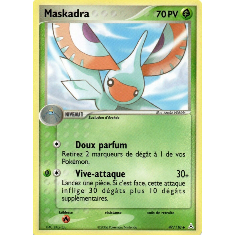Carte Pokémon Maskadra 47/110 Peu commune Fantômes Holon