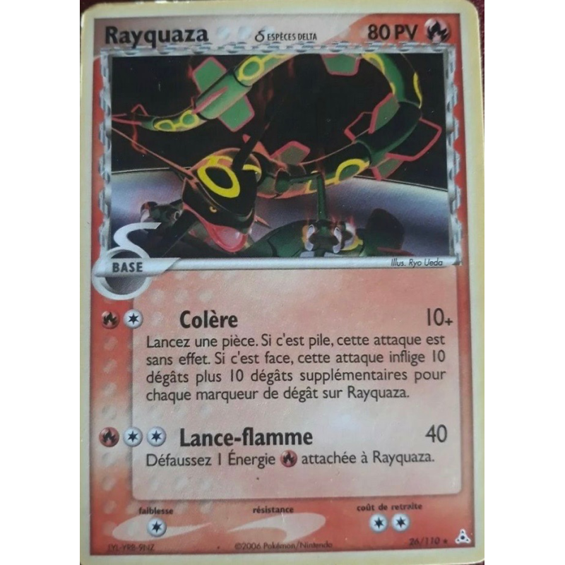 Carte Pokémon Rayquaza δ 26/110 Rare Fantômes Holon
