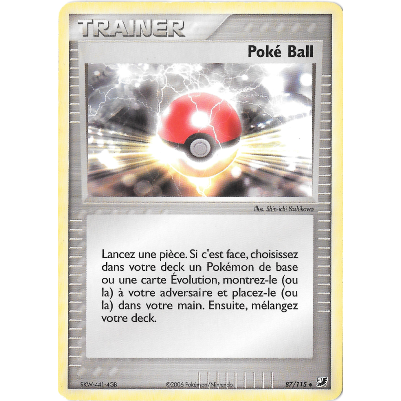 Carte Pokémon Poké Ball 87/115 Peu commune Forces Cachées