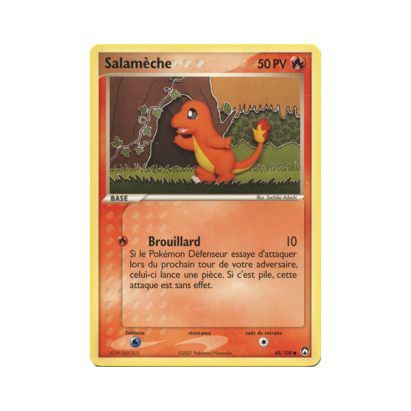 Carte Pokémon Salamèche 48/108 Commune Gardiens du Pouvoir