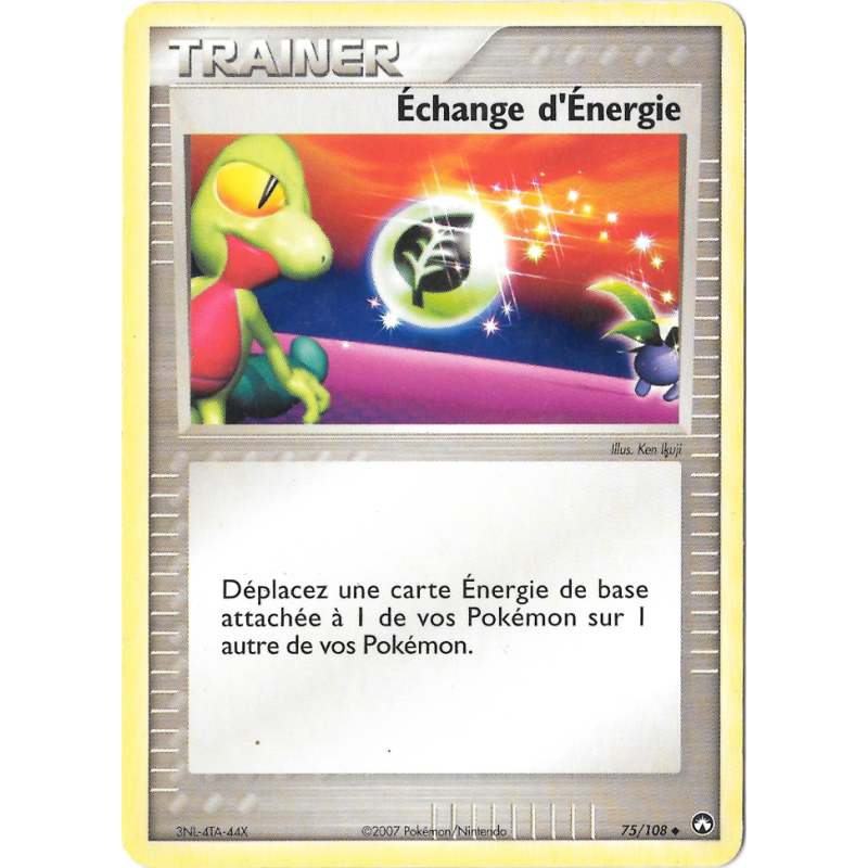 Carte Pokémon Échange d'Énergie 75/108 Peu commune Gardiens du Pouvoir