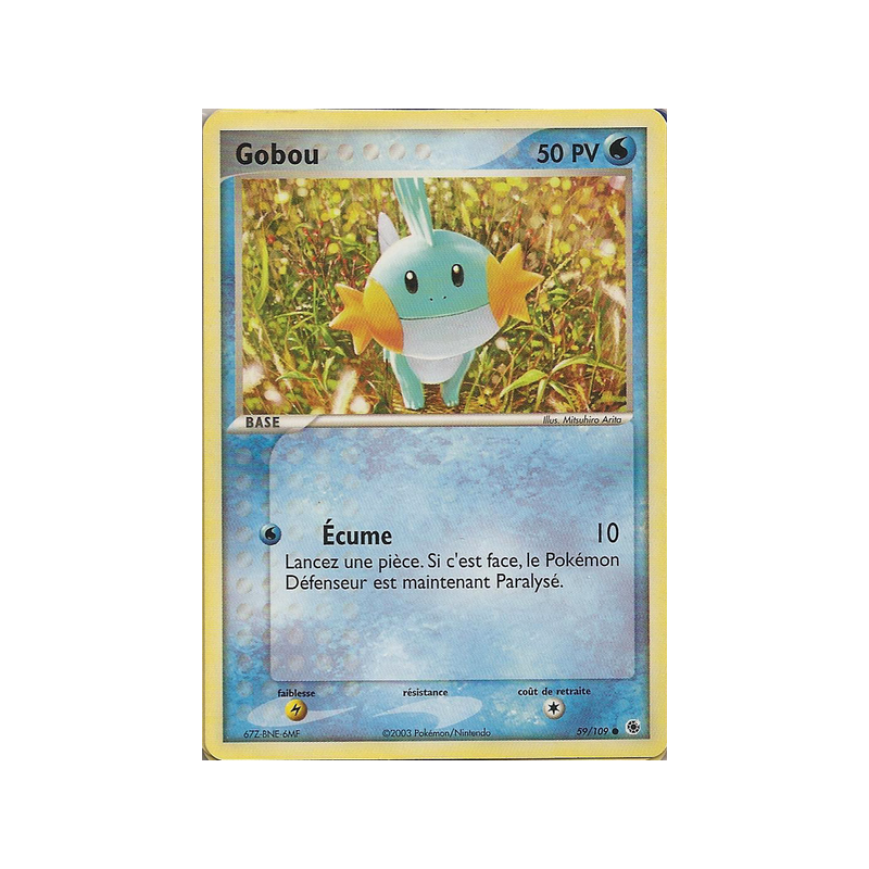 Carte Pokémon Gobou 59/109 Commune Rubis & Saphir