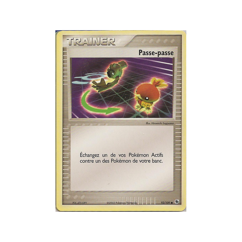 Carte Pokémon Passe-passe 92/109 Commune Rubis & Saphir