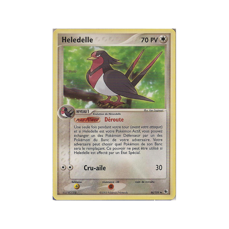 Carte Pokémon Heledelle 46/109 Peu commune Rubis & Saphir