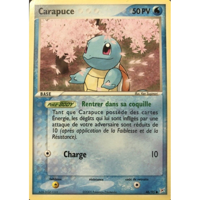 Carte Pokémon Carapuce 46/95 Commune Team Magma VS Team Aqua