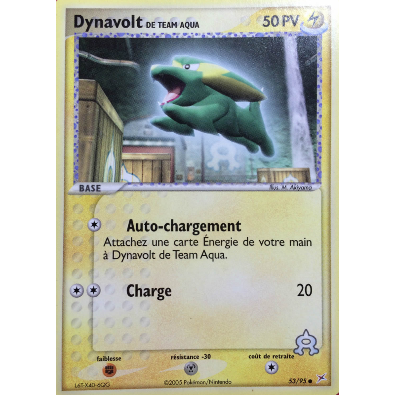 Carte Pokémon Dynavolt de Team Aqua 53/95 Commune Team Magma VS Team Aqua