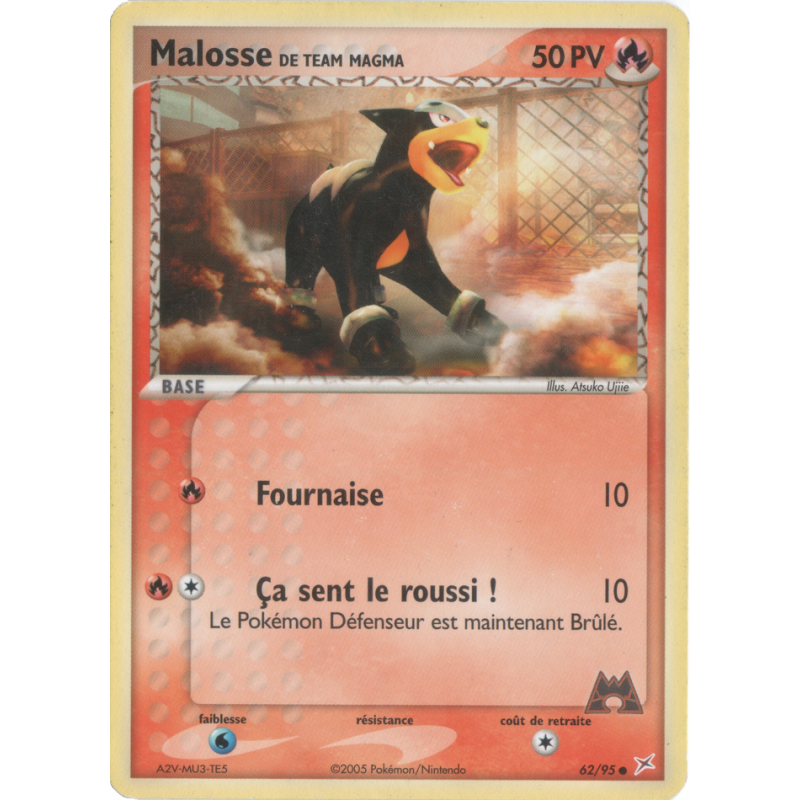 Carte Pokémon Malosse de Team Magma 62/95 Commune Team Magma VS Team Aqua