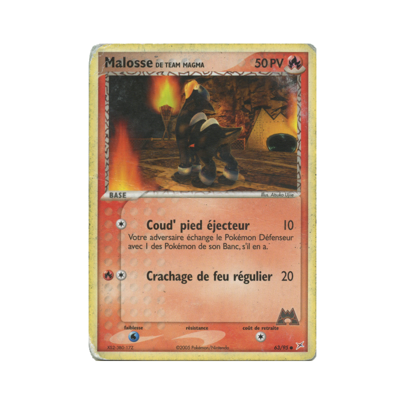 Carte Pokémon Malosse de Team Magma 63/95 Commune Team Magma VS Team Aqua