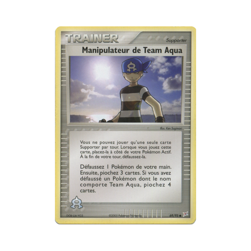 Carte Pokémon Manipulateur de Team Aqua 69/95 Commune Team Magma VS Team Aqua