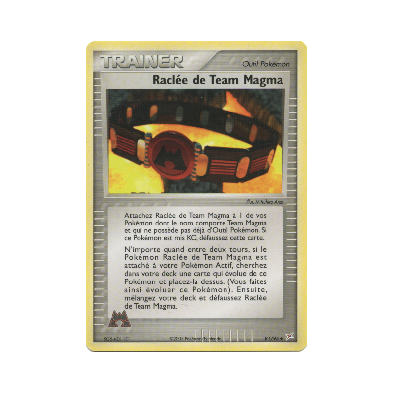 Carte Pokémon Raclée de Team Magma 81/95 Peu commune Team Magma VS Team Aqua