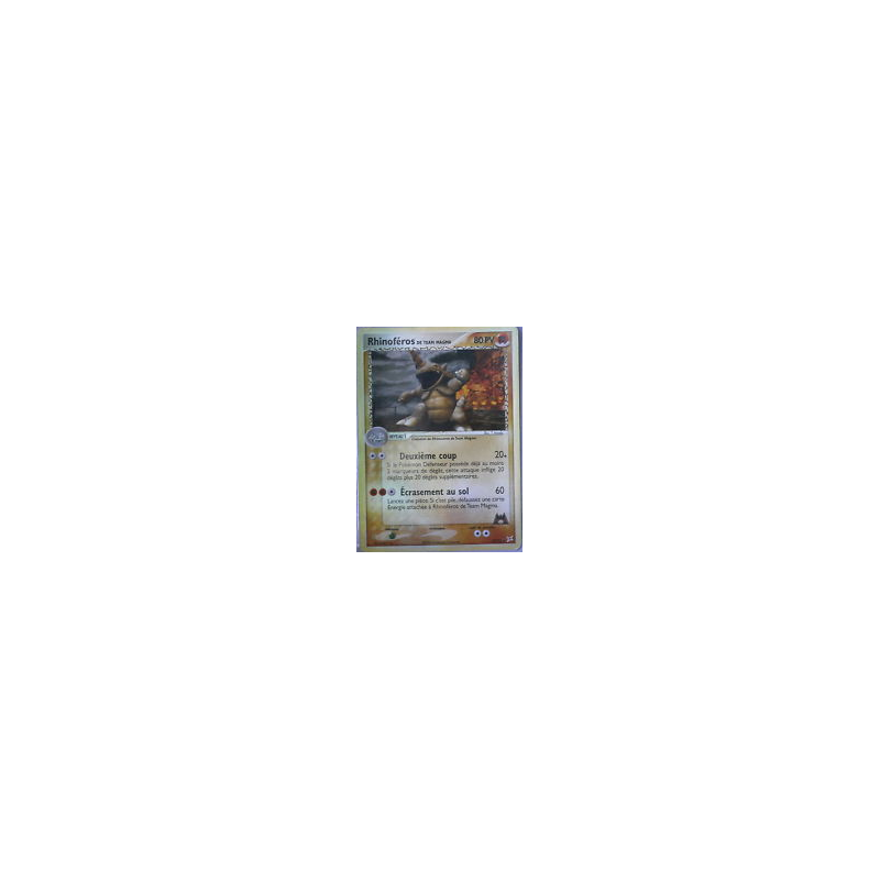 Carte Pokémon Rhinoféros de Team Magma 22/95 Rare Team Magma VS Team Aqua