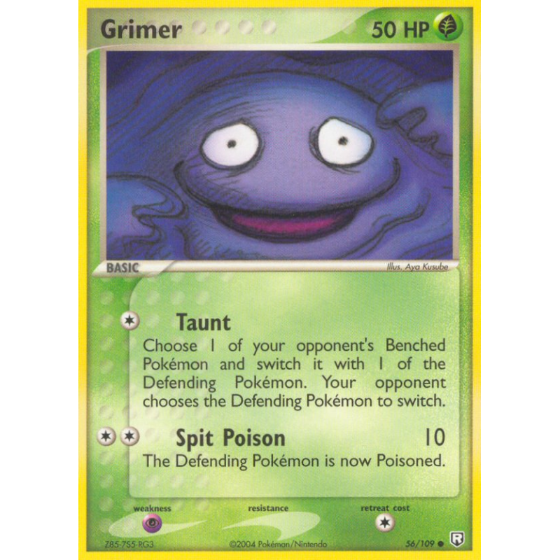 Carte Pokémon Grimer 56/109 Commune Team Rocket Returns