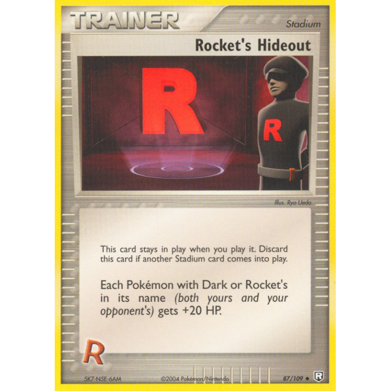 Carte Pokémon Rocket's Hideout 87/109 Peu commune Team Rocket Returns
