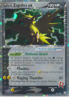 Carte Pokémon Rocket's Zapdos ex 106/109 Ultra Rare Team Rocket Returns